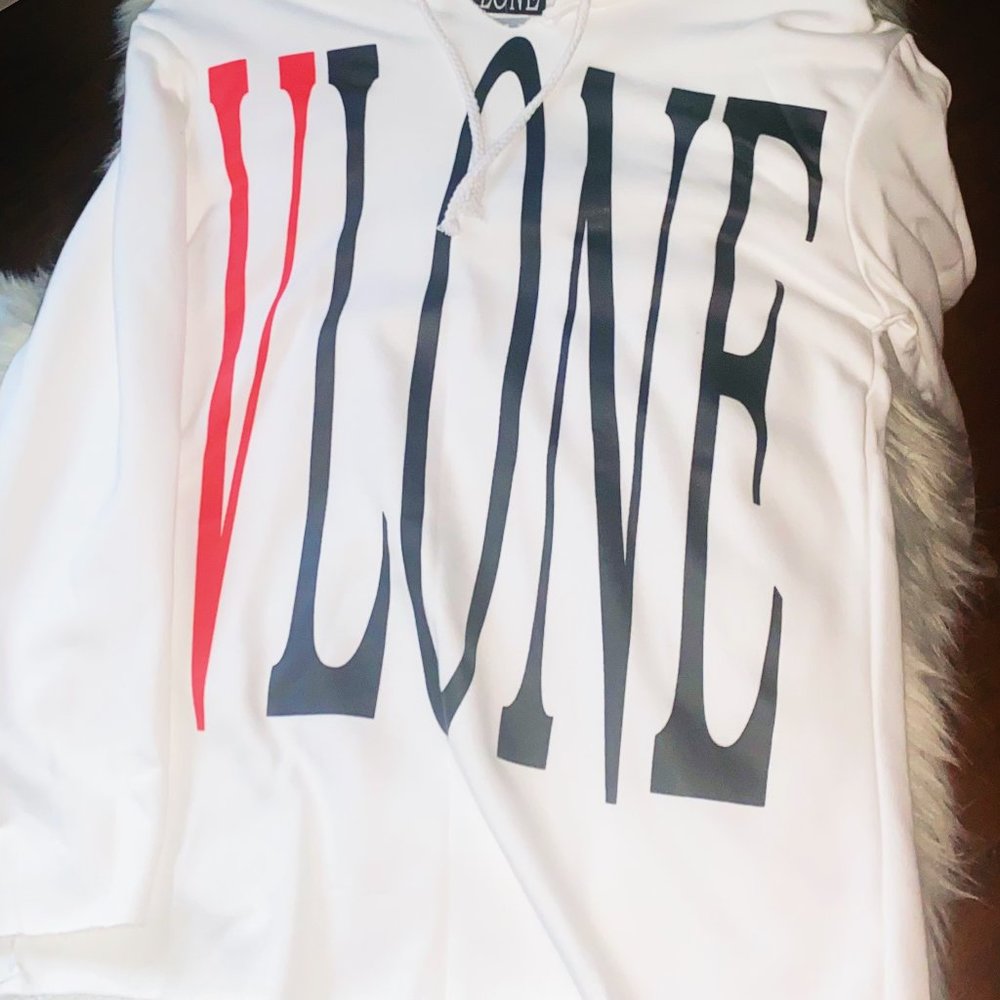 VLONE Staple Hoodie White Logo